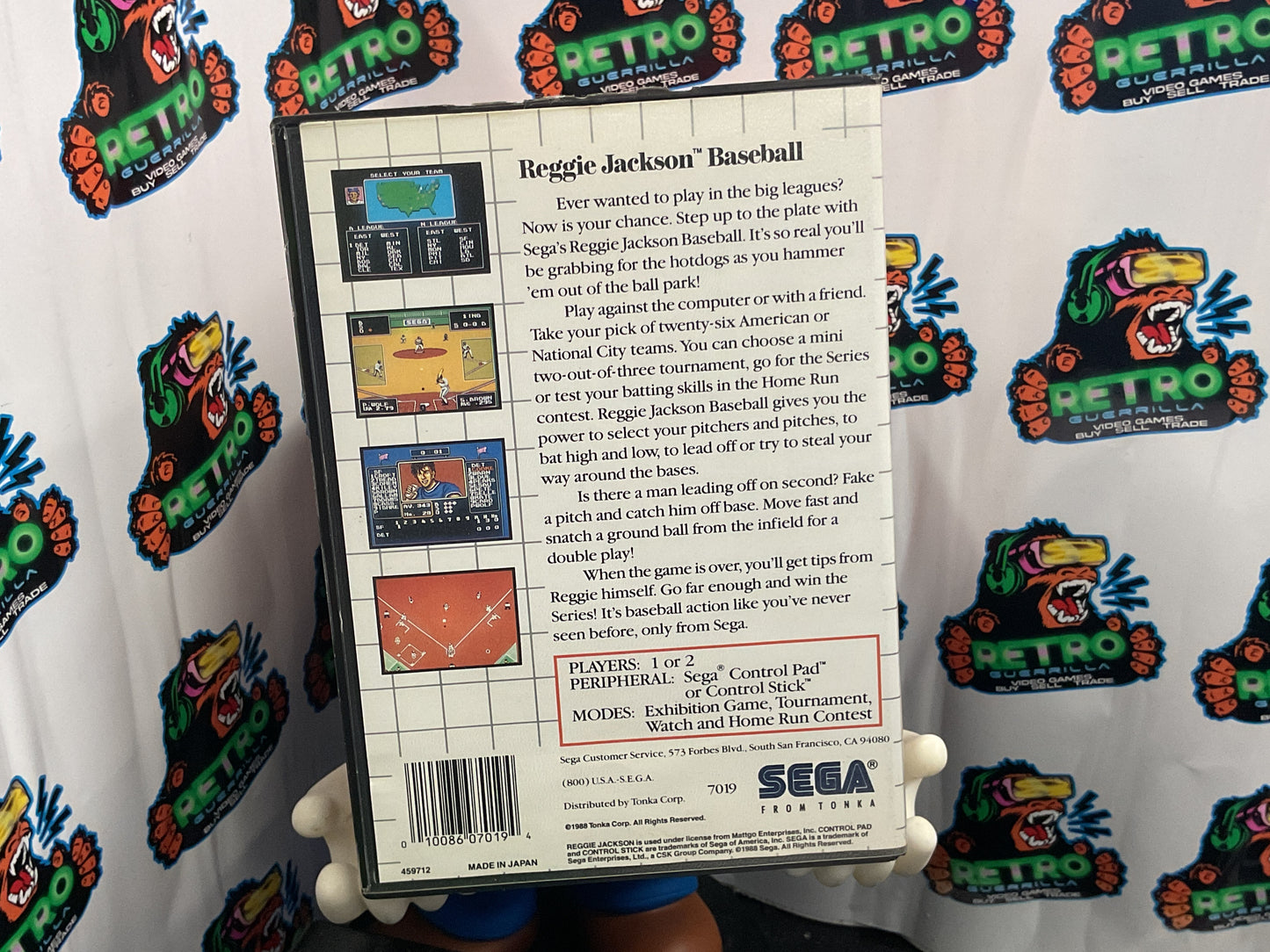 SEGA Master System Reggie Jackson Baseball