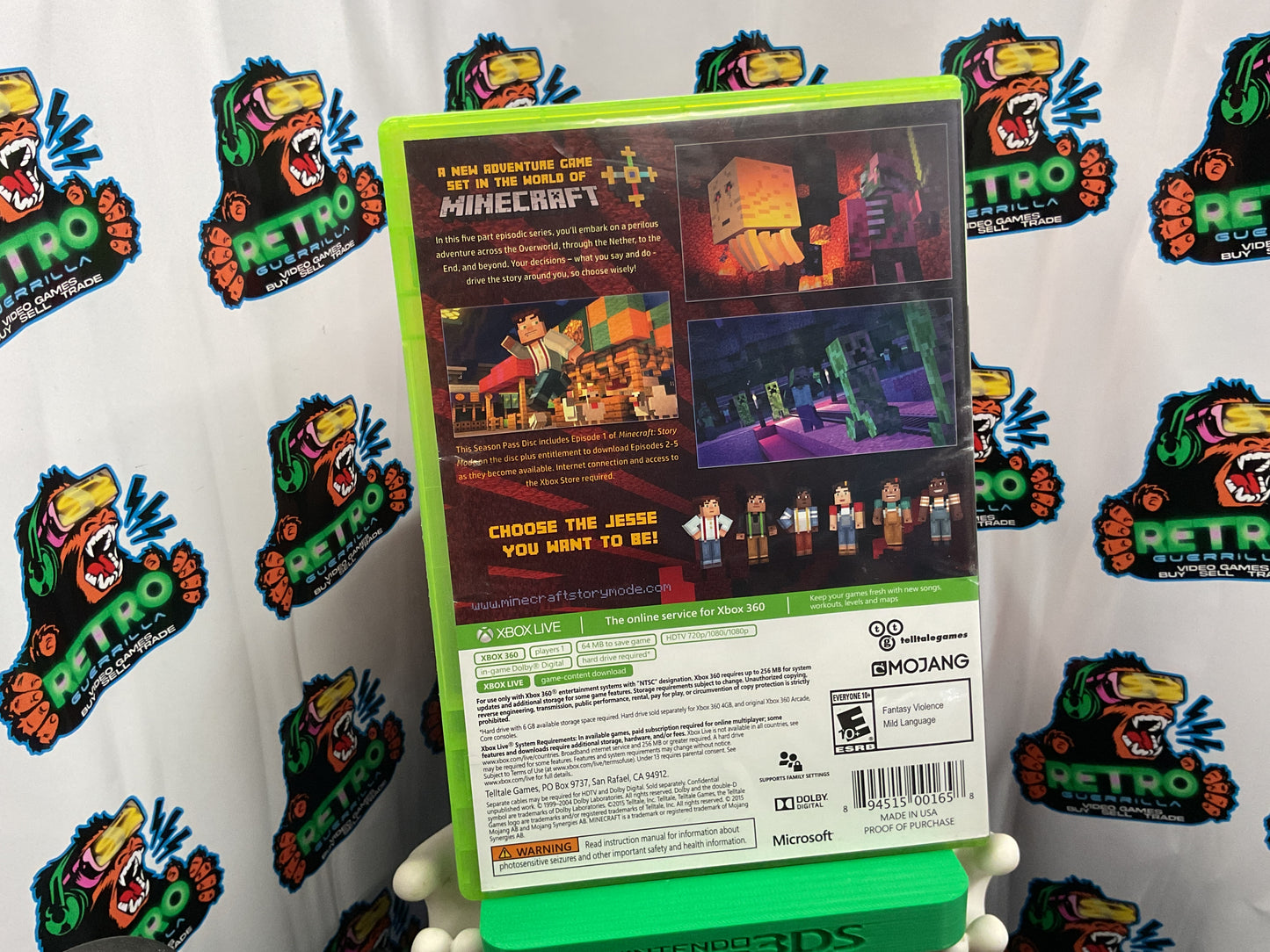 Xbox 360 Minecraft Story Mode Season Pass Disc