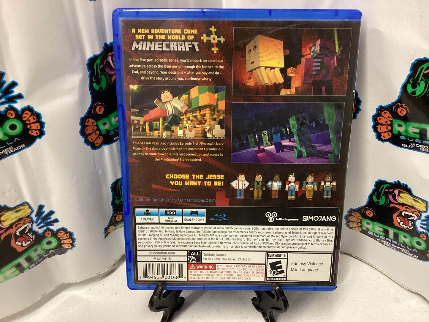 PS4 Minecraft Story Mode: Season Pass Disc