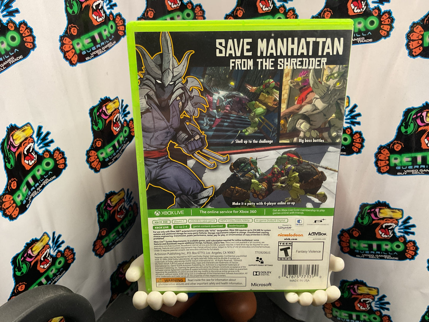 Xbox 360 Teenage Mutant Ninja Turtles Mutants in Manhattan