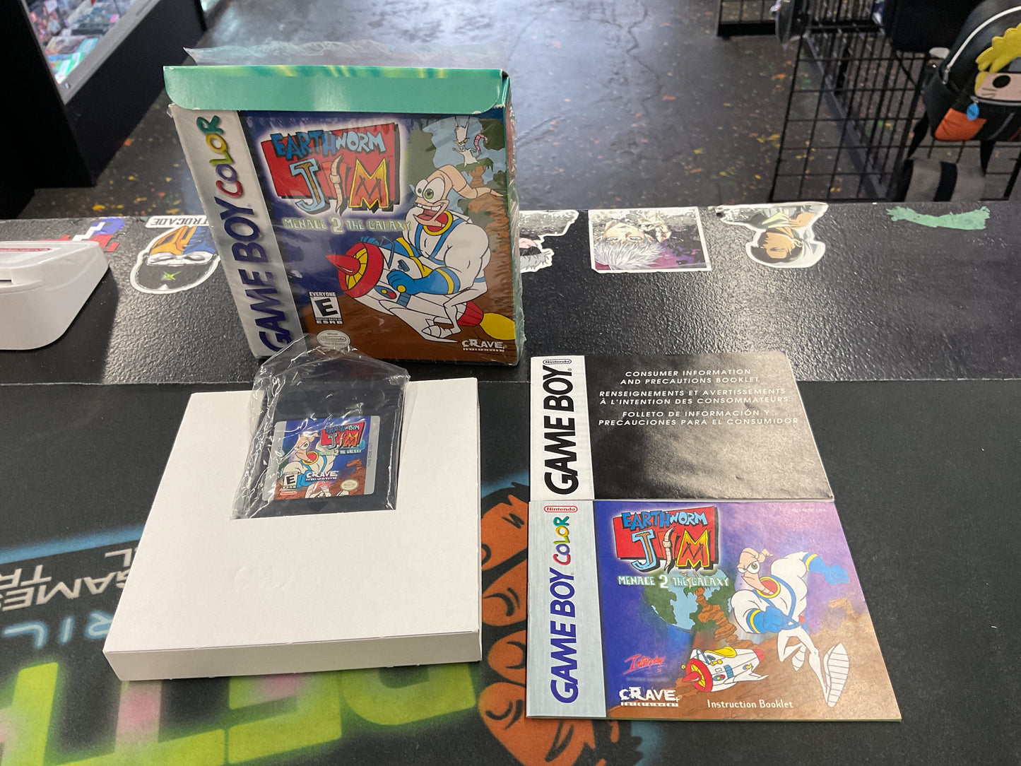 GameBoy Color Earthworm Jim: Menace 2 the Galaxy *CIB*
