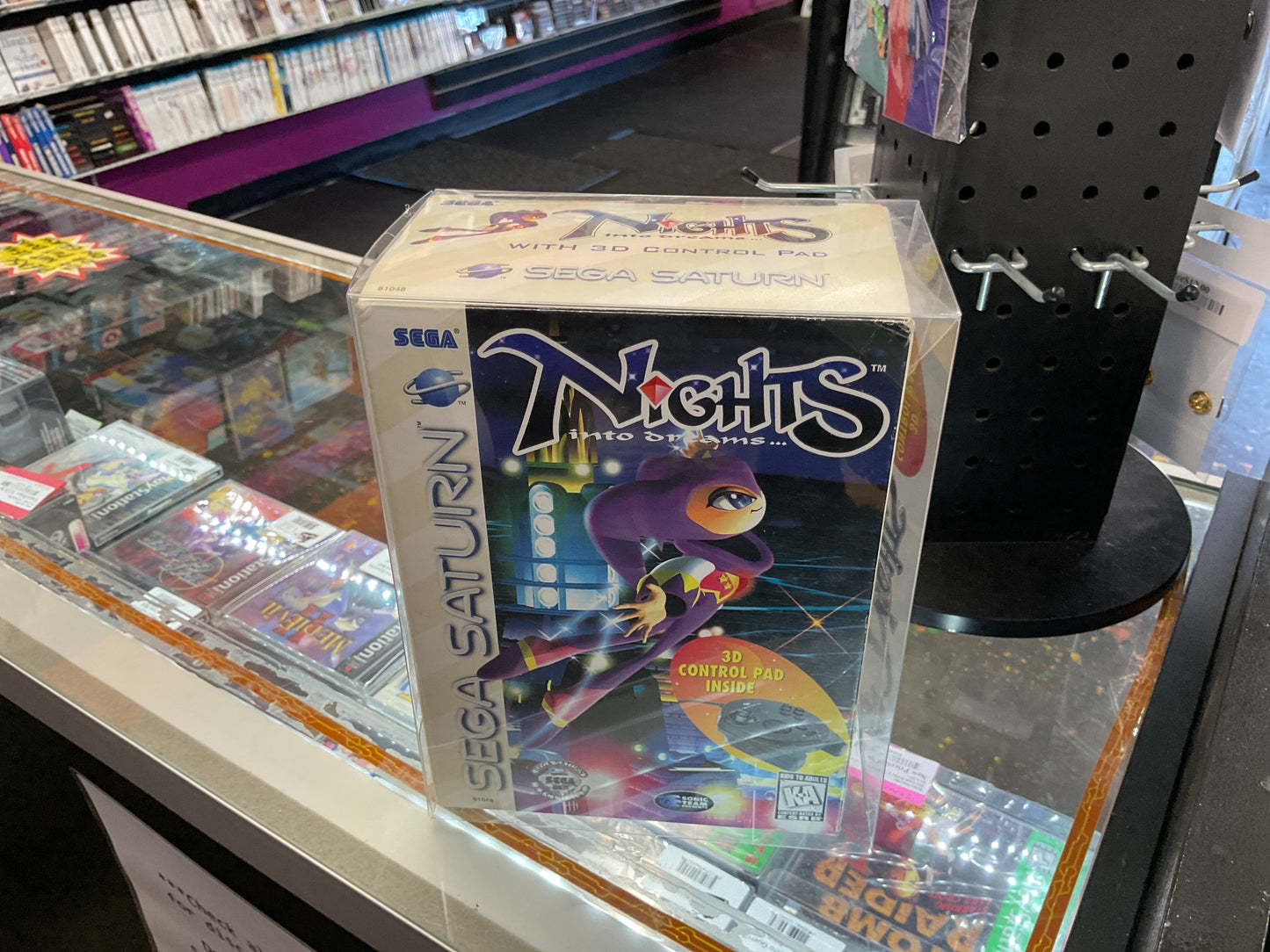 SEGA Saturn Nights Into Dreams w/ Controller