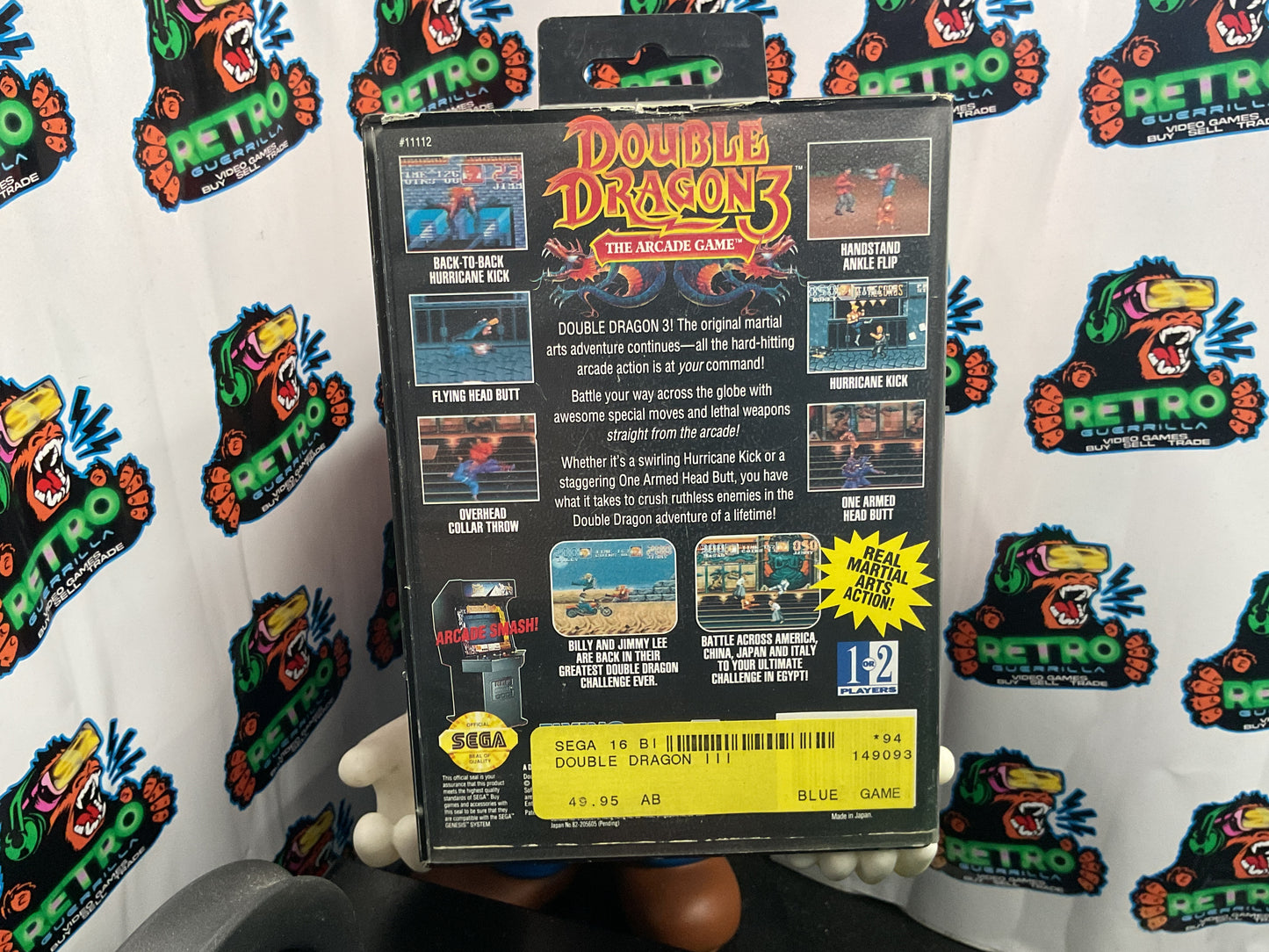 SEGA Genesis Double Dragon 3 The Arcade Game