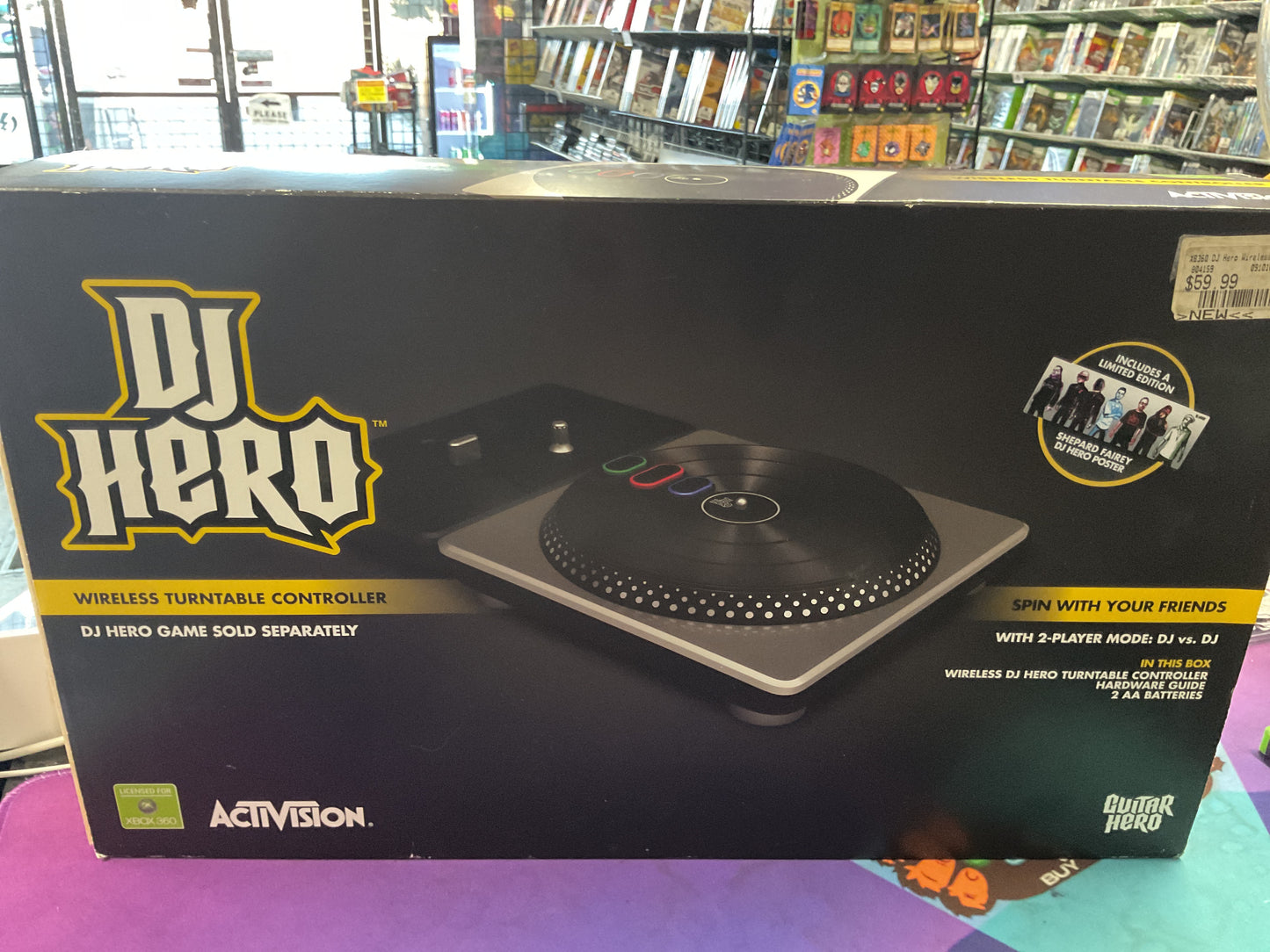 Xbox 360 DJ Hero Wireless Turntable Controller