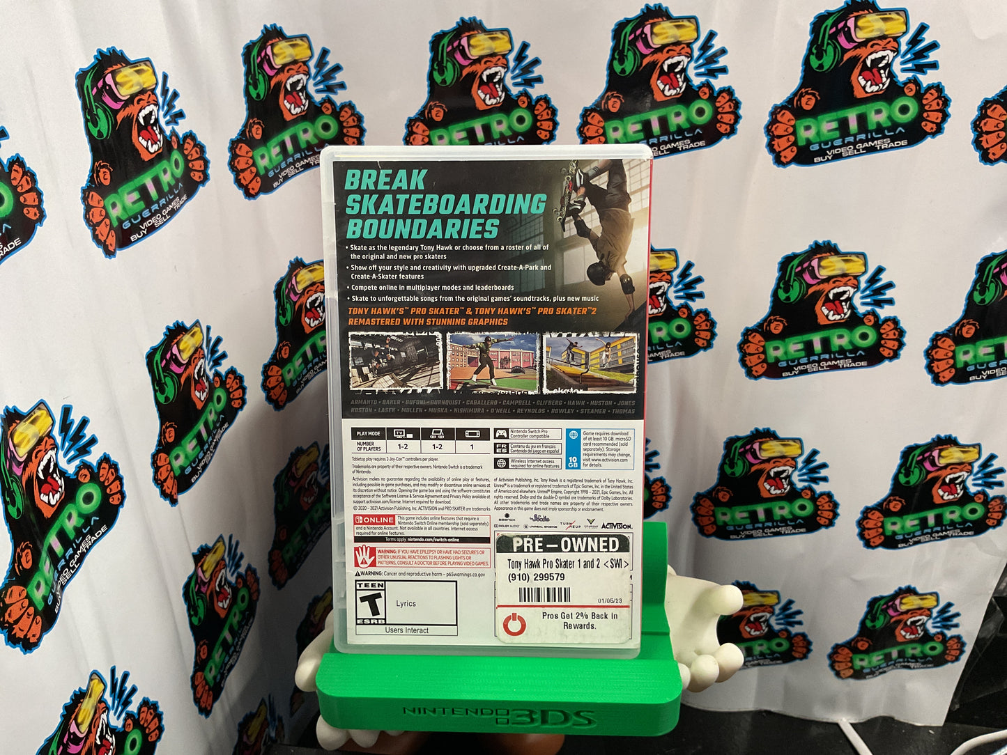 Switch Tony Hawk Pro Skater 1+2