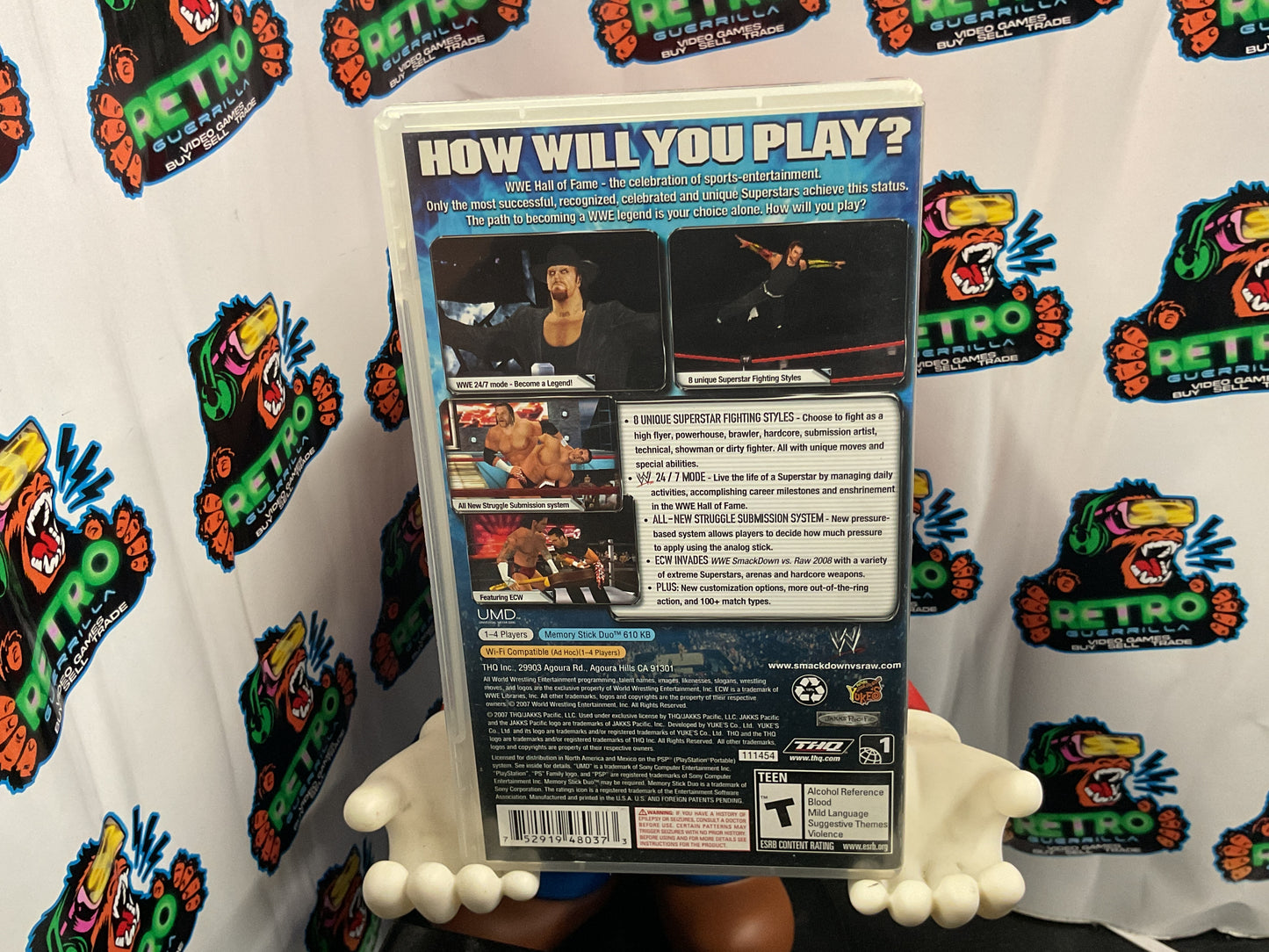 PSP WWE Smackdown vs. RAW 2008