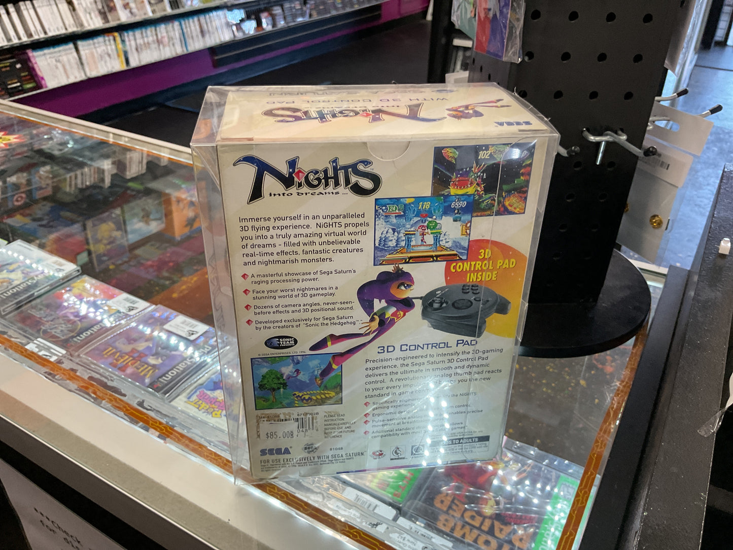 SEGA Saturn Nights Into Dreams w/ Controller