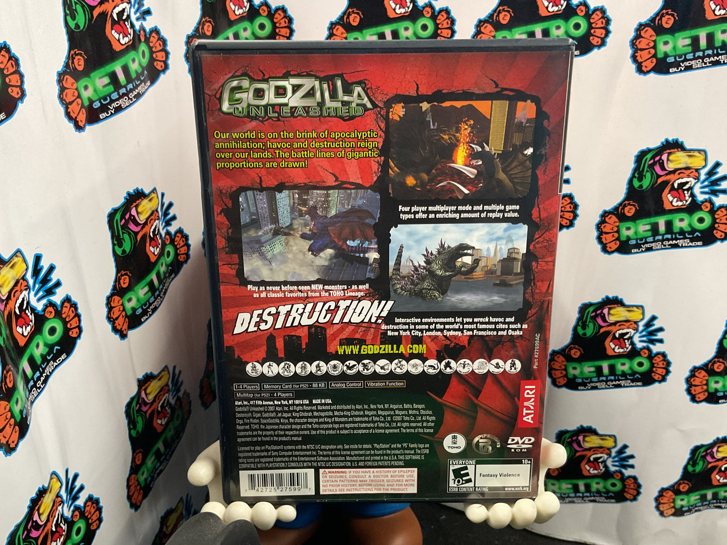 PS2 Godzilla Unleashed