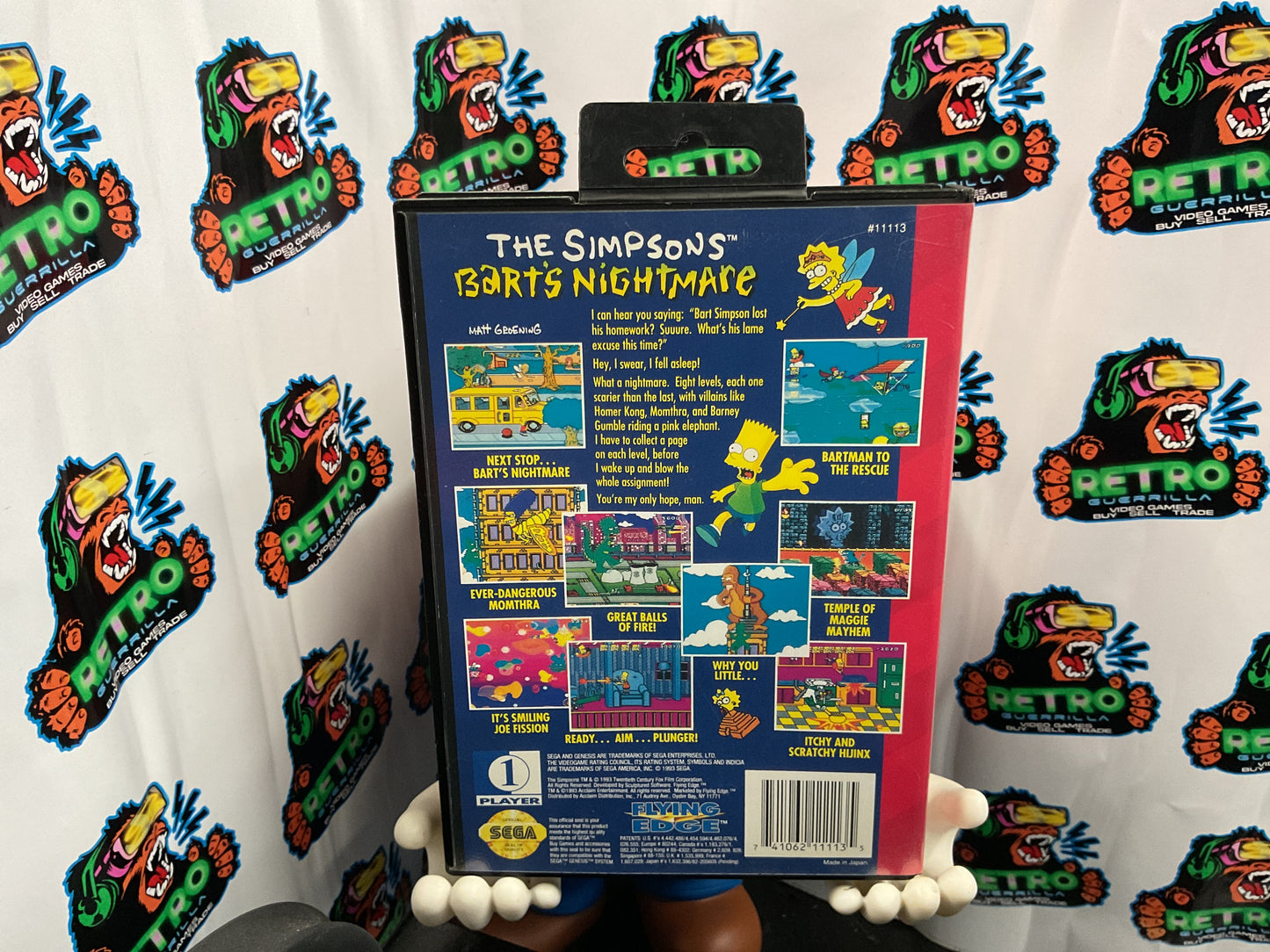 SEGA Genesis The Simpsons Bart’s Nightmare