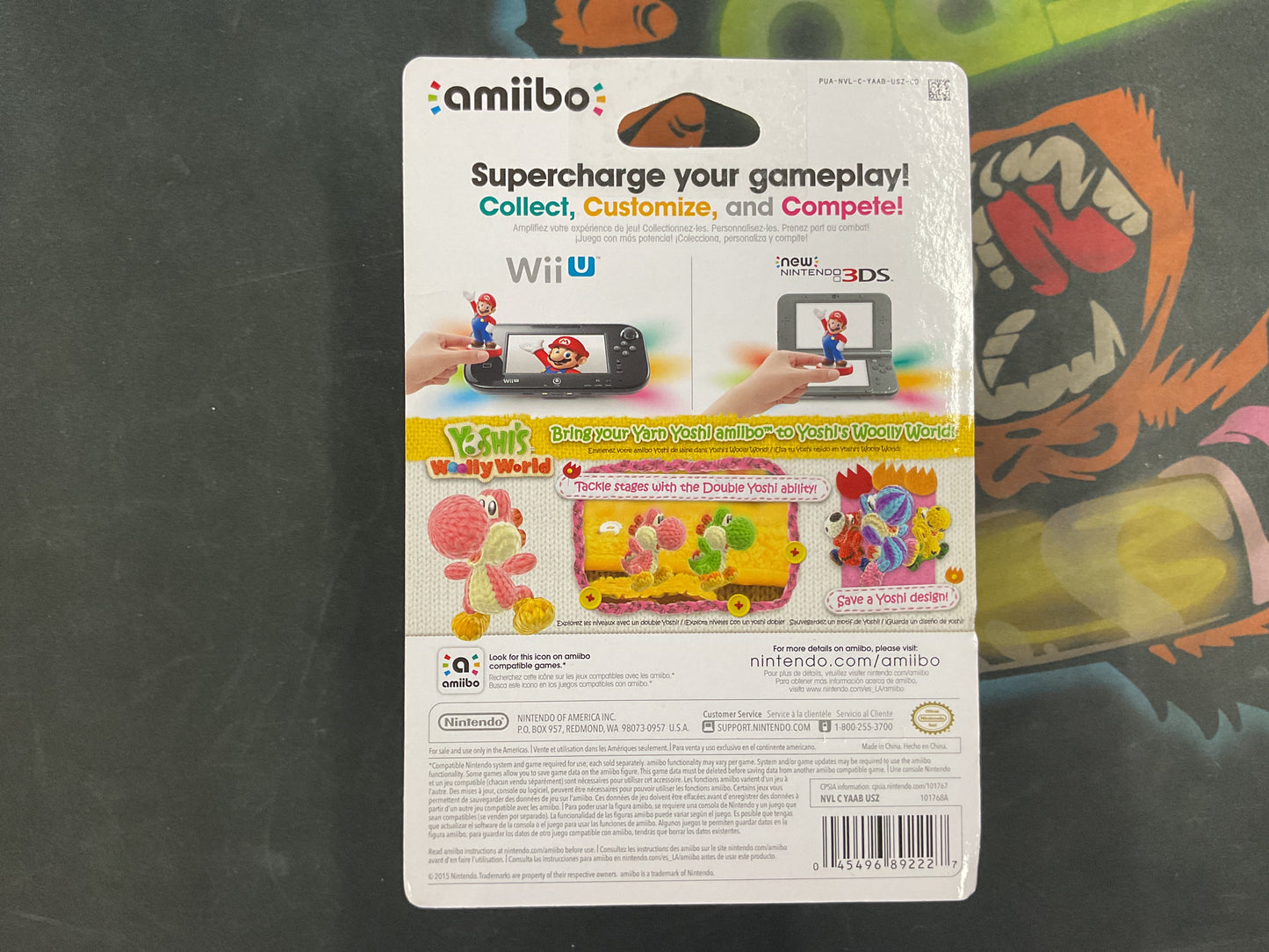 Pink Yarn Yoshi Amiibo