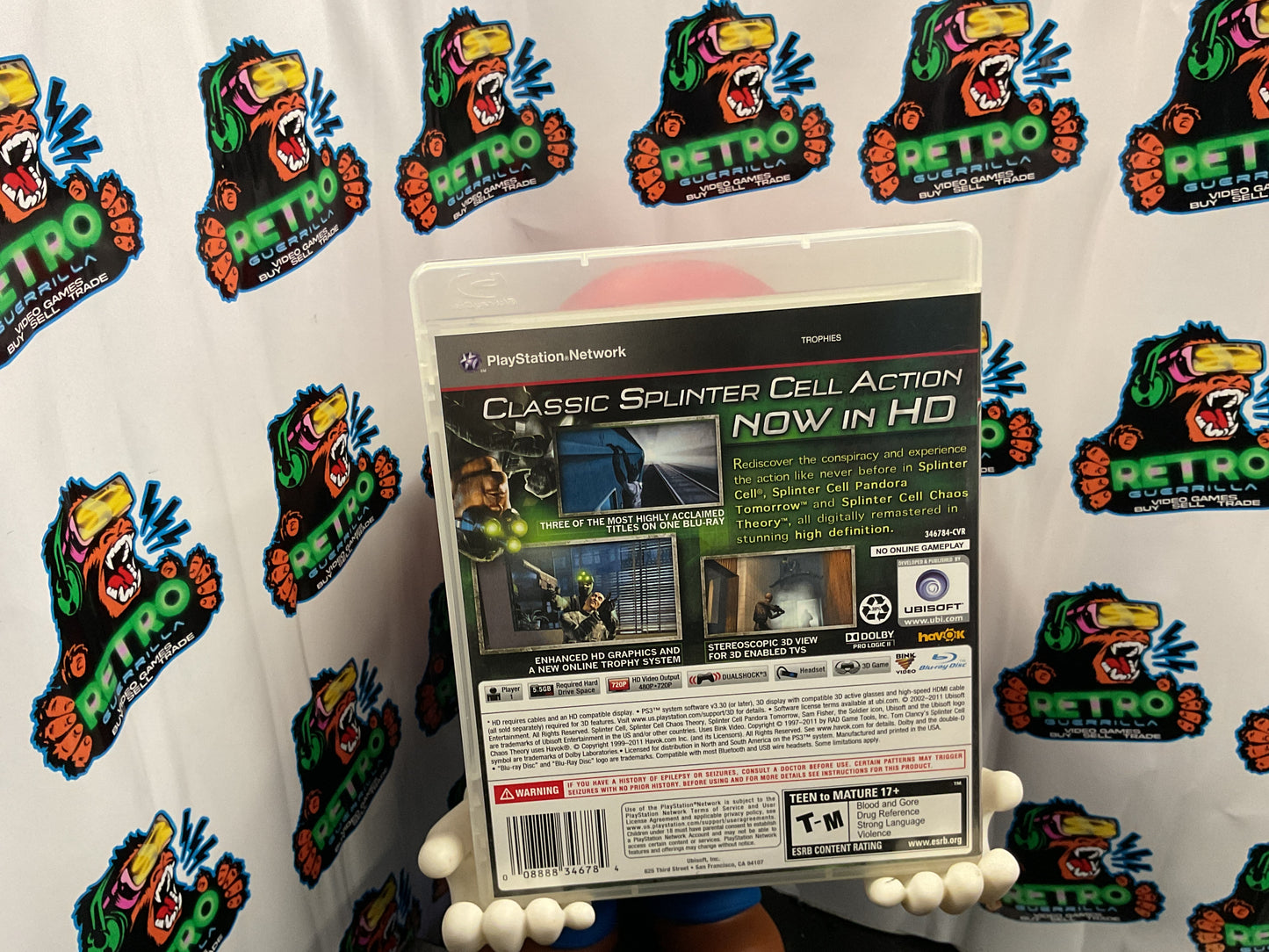 PS3 Tom Clancy’s Splinter Cell Trilogy HD *No Manual*