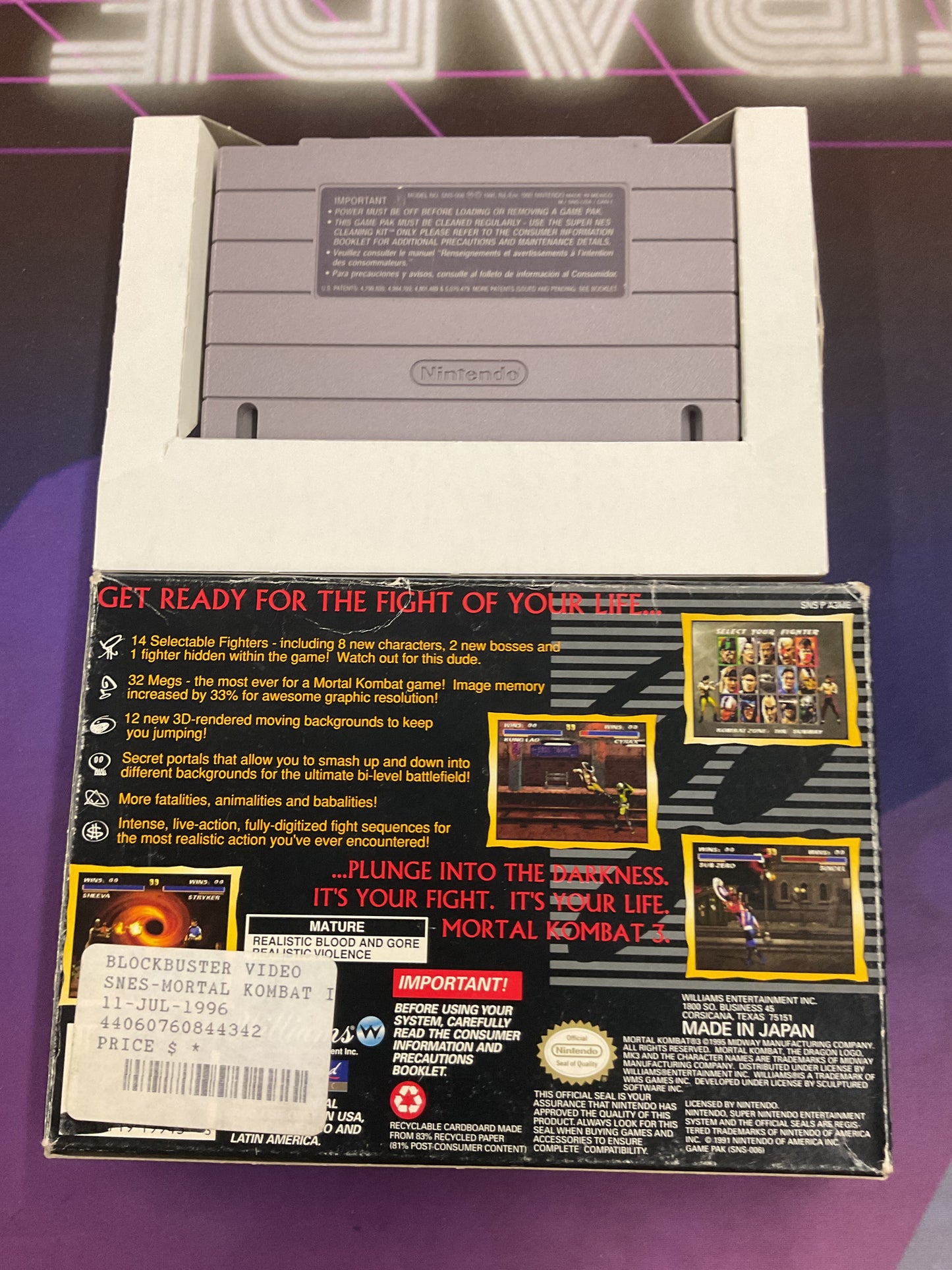 SNES Mortal Kombat 3