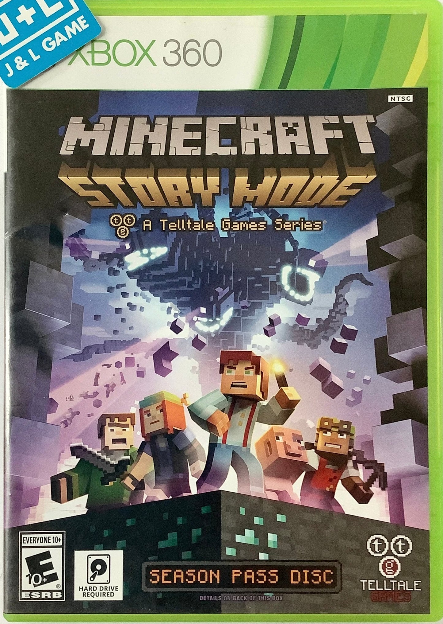 Xbox 360 Minecraft Story Mode Season Pass Disc