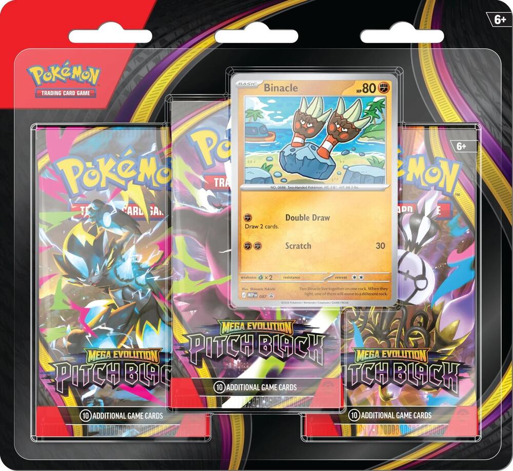 Pokémon Trading Card Game Pitch Black 3-Pack Blister