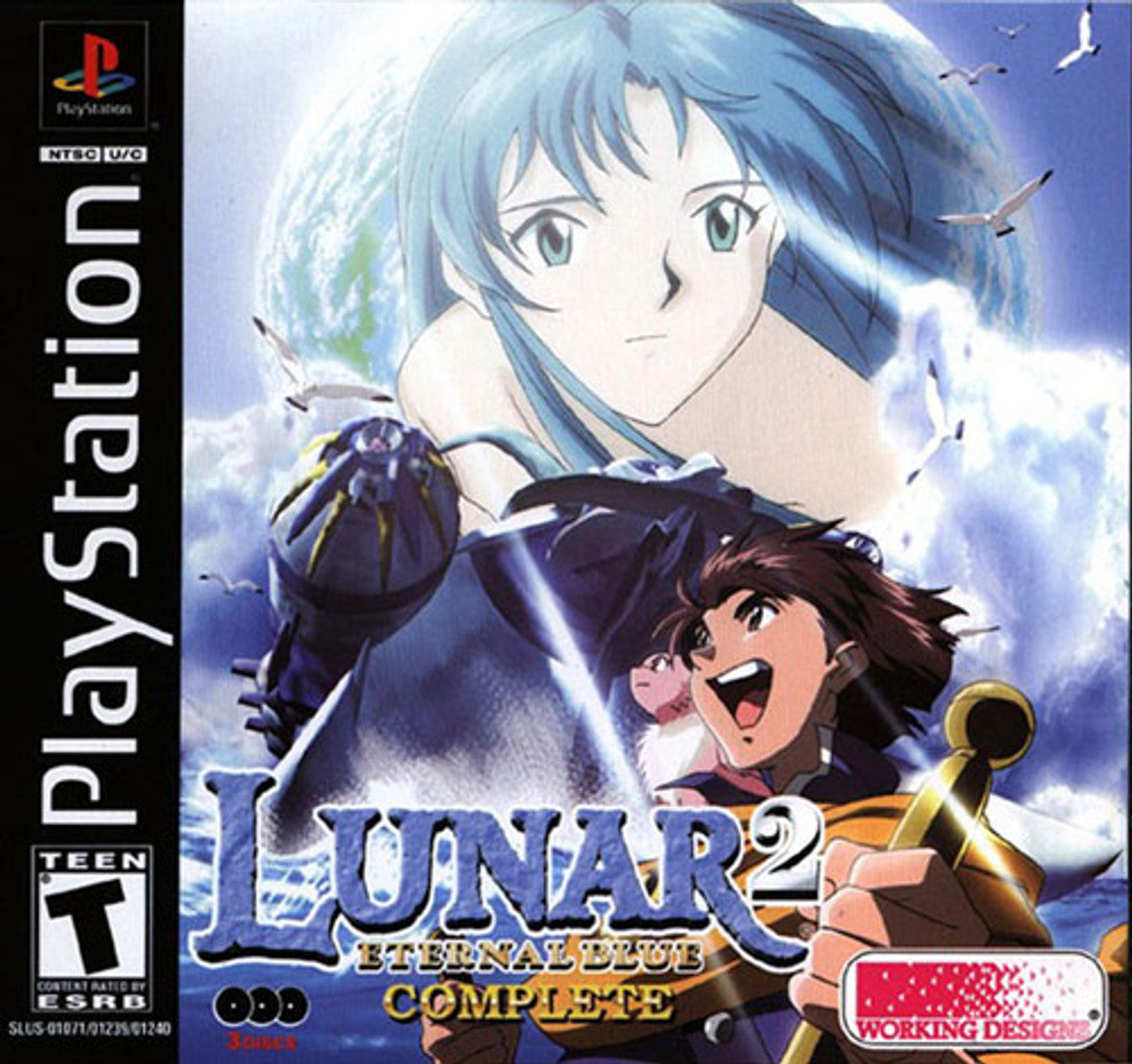 PS1 Lunar 2: Eternal Blue Complete (4 Disc Set)