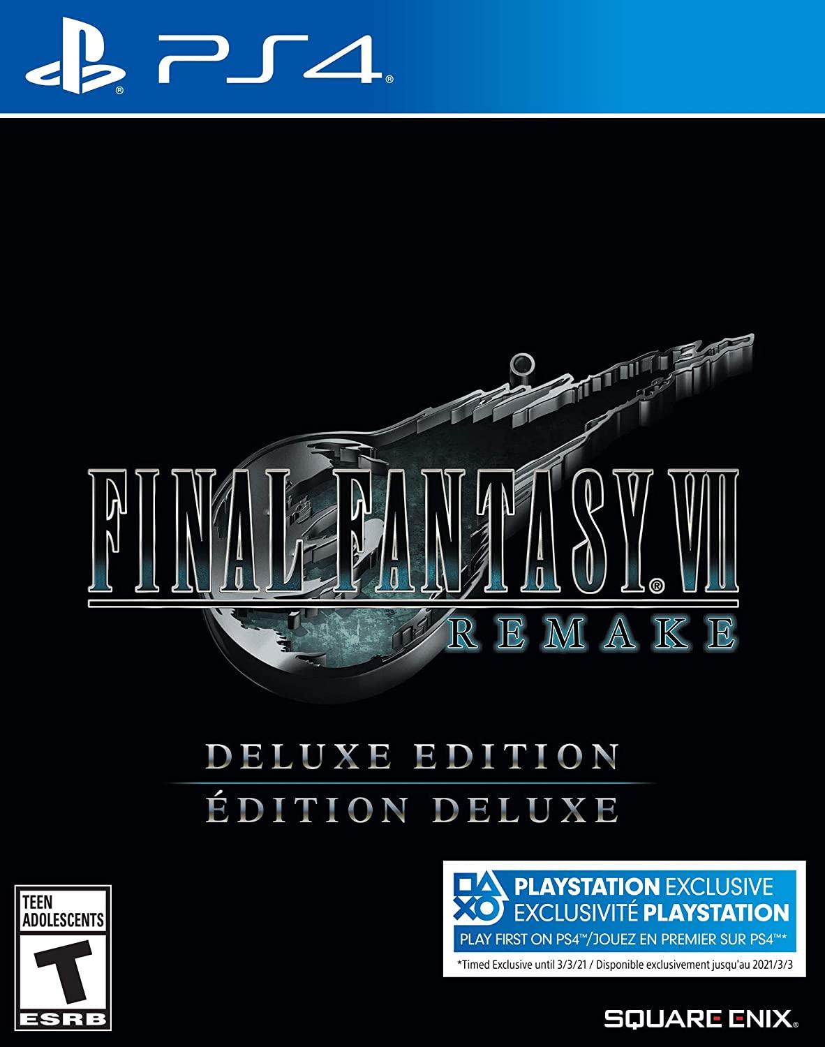 PS4 Final Fantasy VII Remake Deluxe Edition