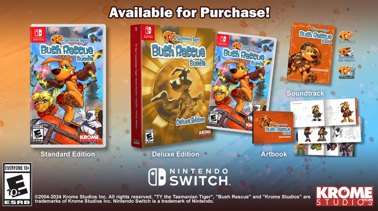 Switch Ty the Tasmanian Tiger Bush Rescue Bundle: Deluxe Edition