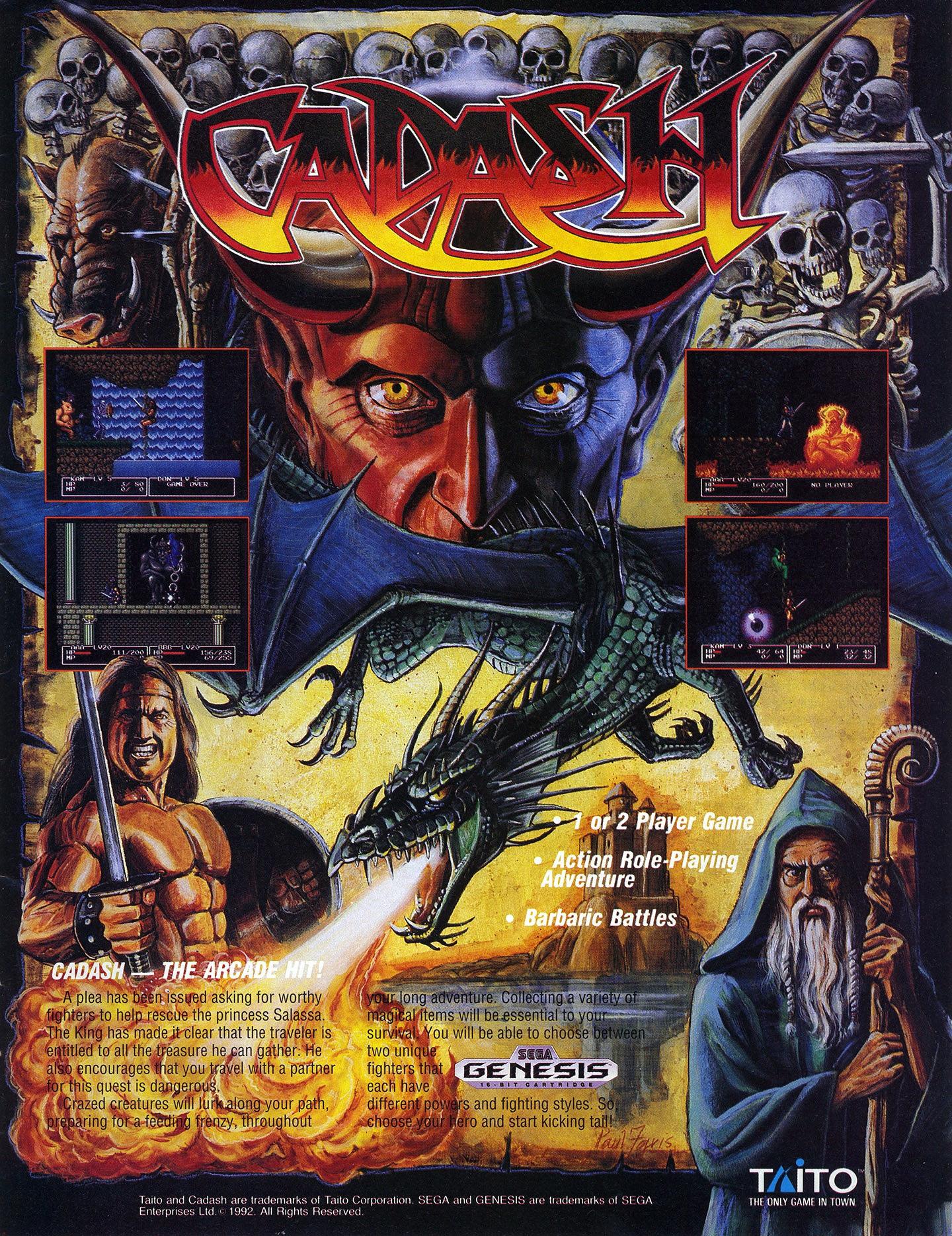 SEGA Genesis Cadash