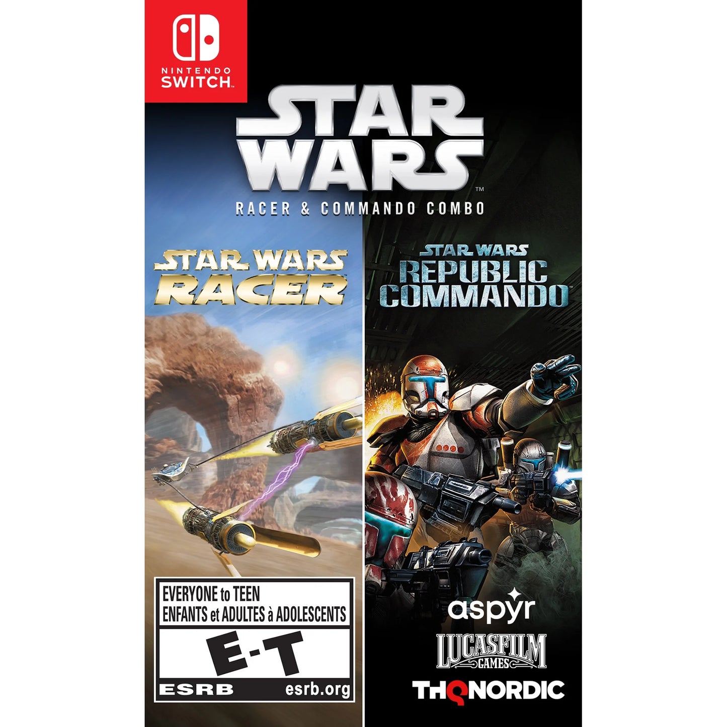 Switch Star Wars Racer & Commando Combo