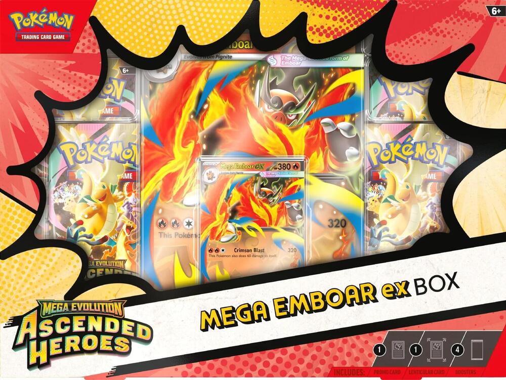 Pokémon Mega Emboar Ex Box | Ascended Heroes