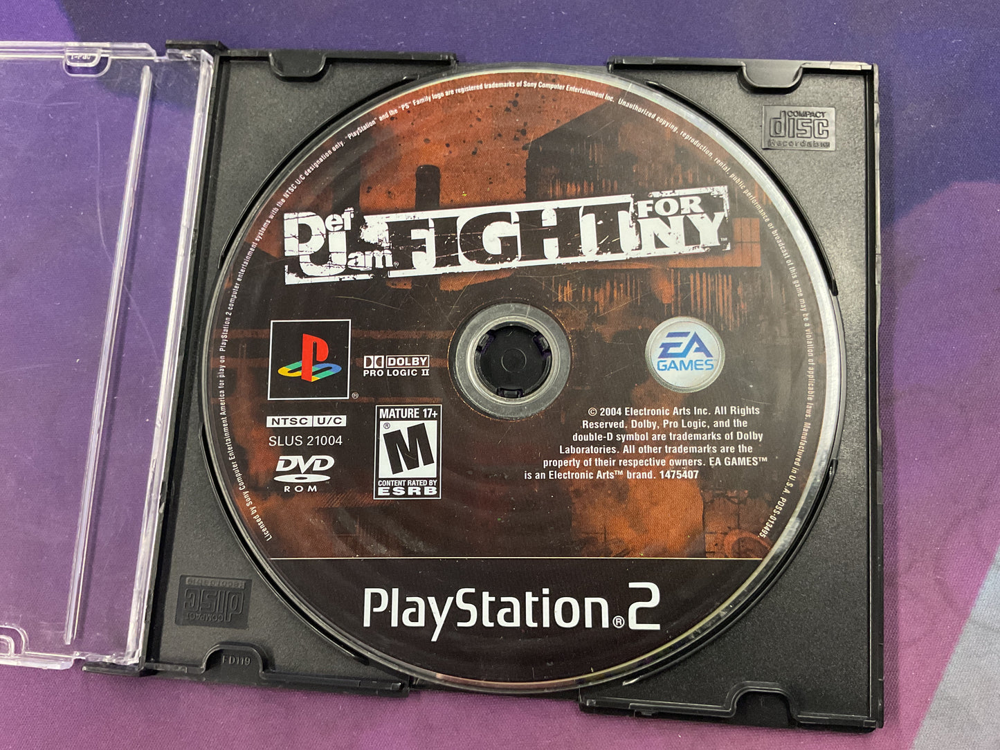 PS2 Def Jam Fight For NY