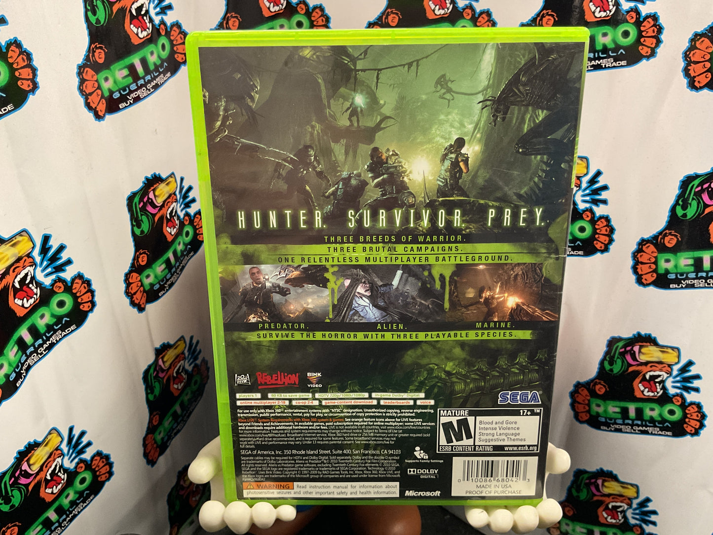 Xbox 360 Aliens Vs Predator