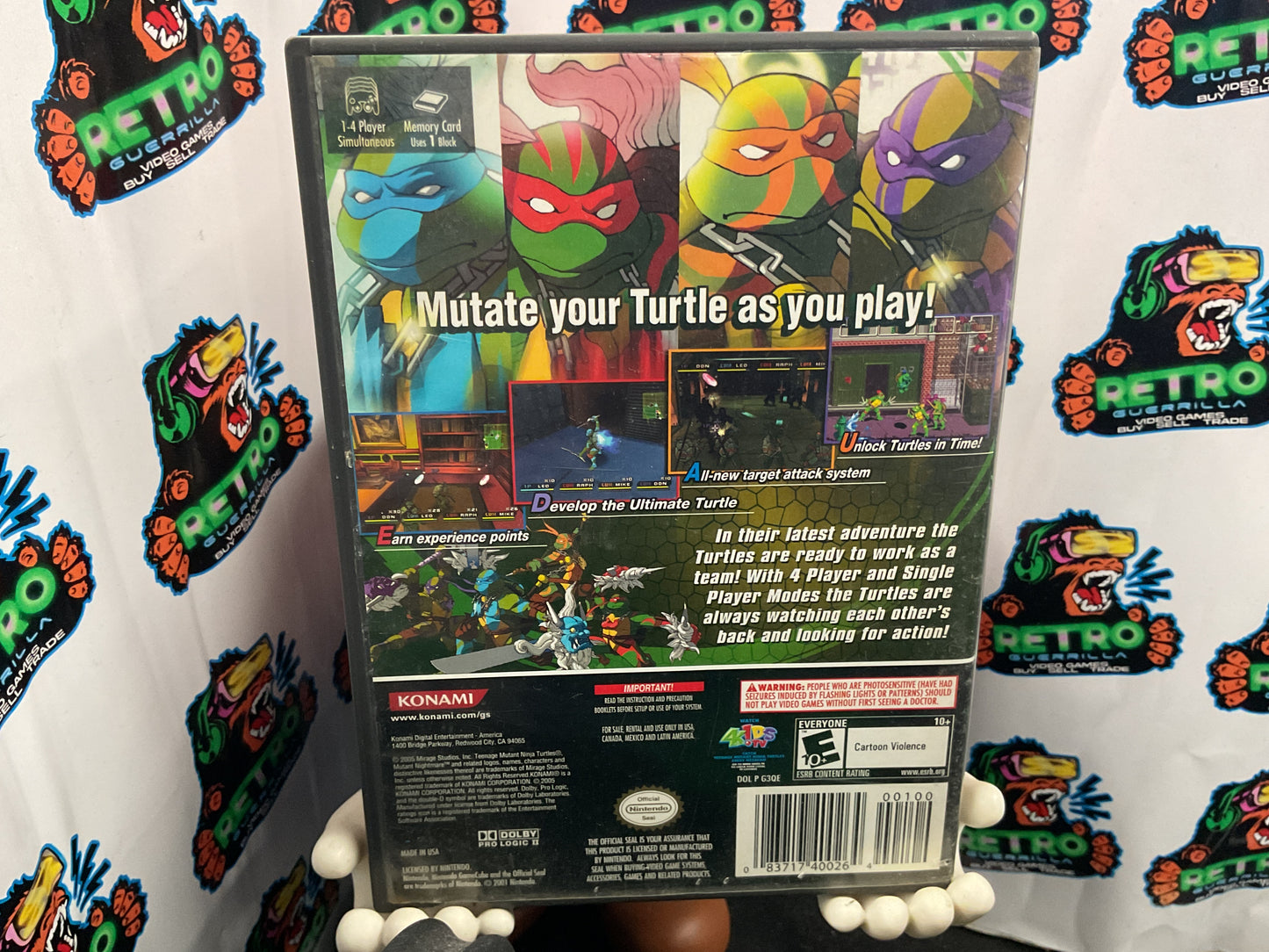 GCN Teenage Mutant Ninja Turtles 3: Mutant Nightmare