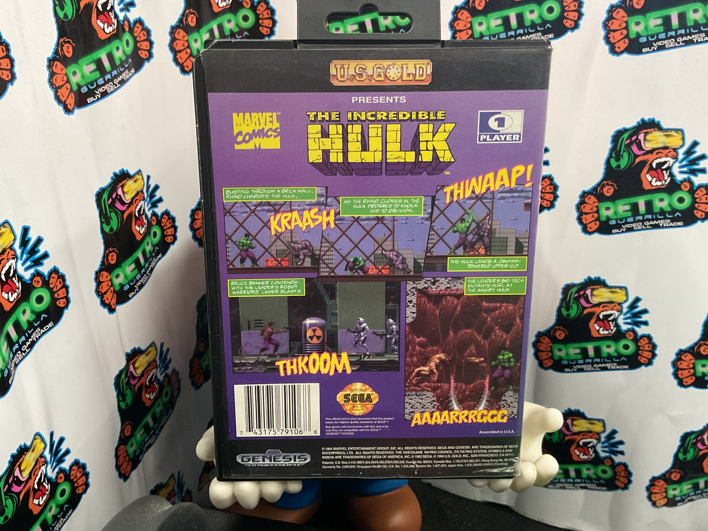 SEGA Genesis The Incredible Hulk