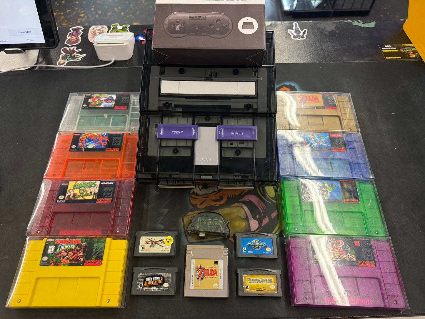Modded Super Nintendo Console