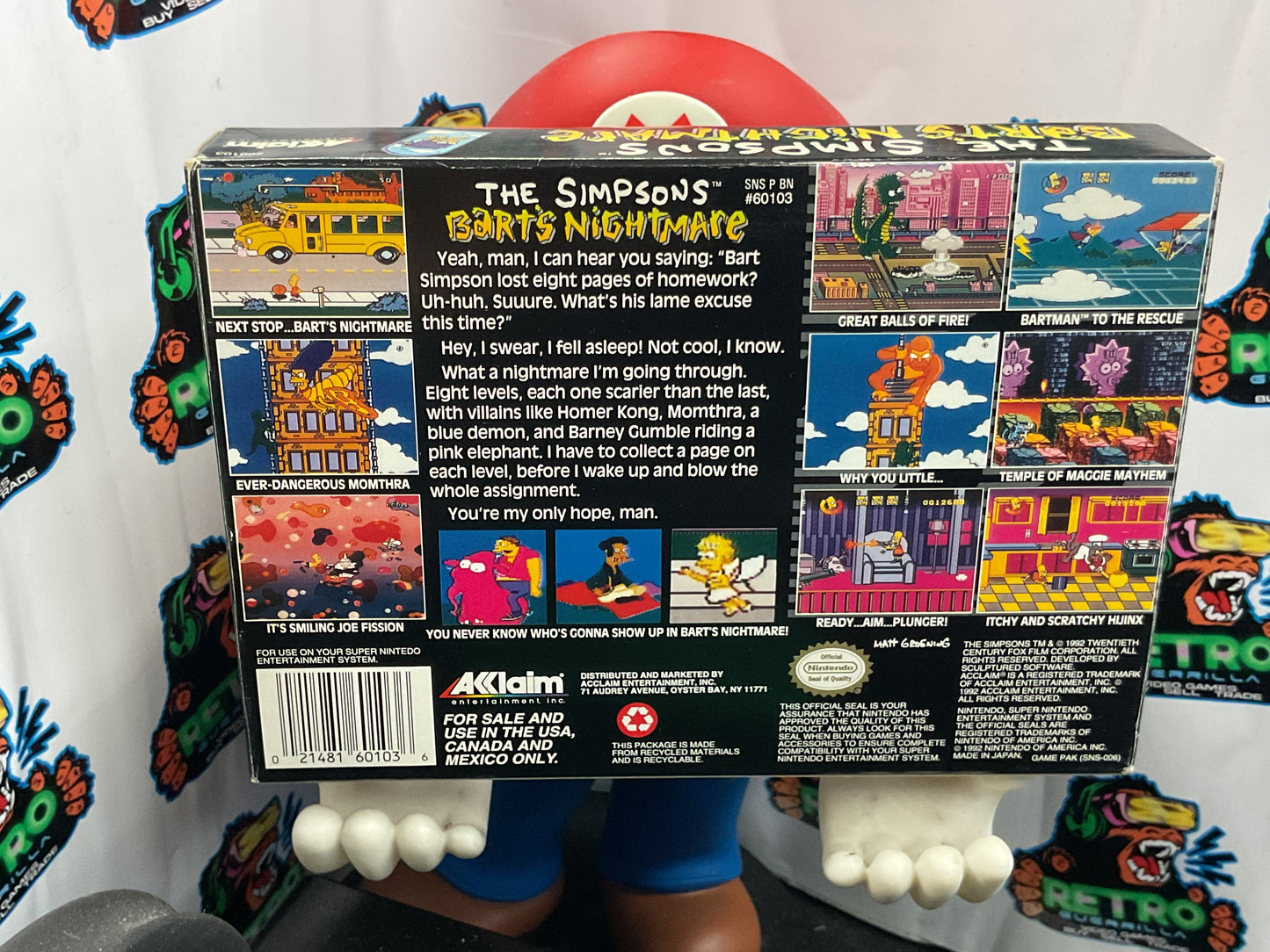SNES The Simpsons: Bart’s Nightmare