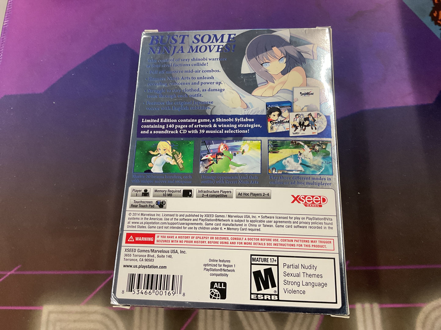 PS Vita Senran Kagura: Shinovi Versus (Let’s Get Physical! Edition)