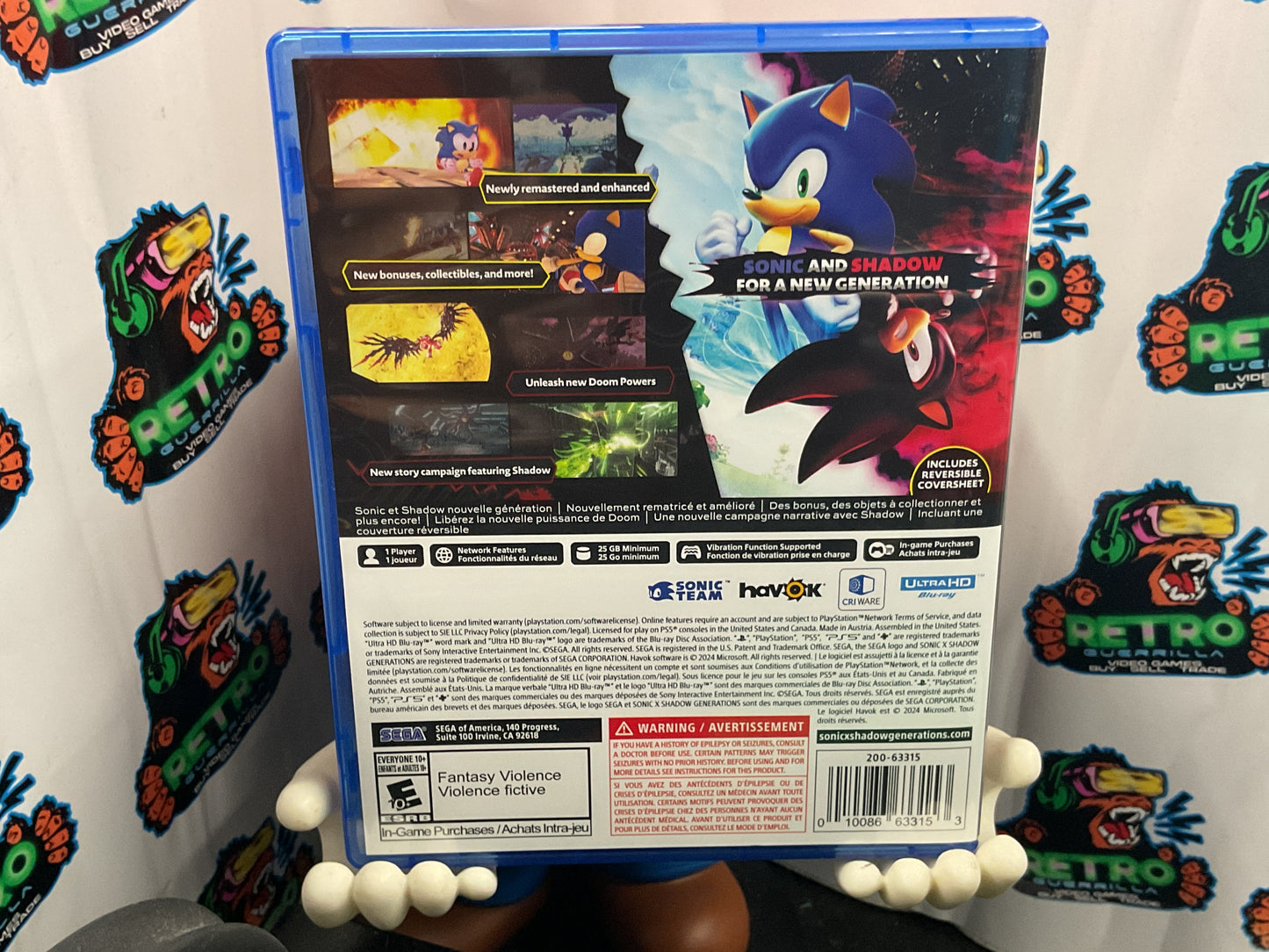PS5 Sonic X Shadow Generations