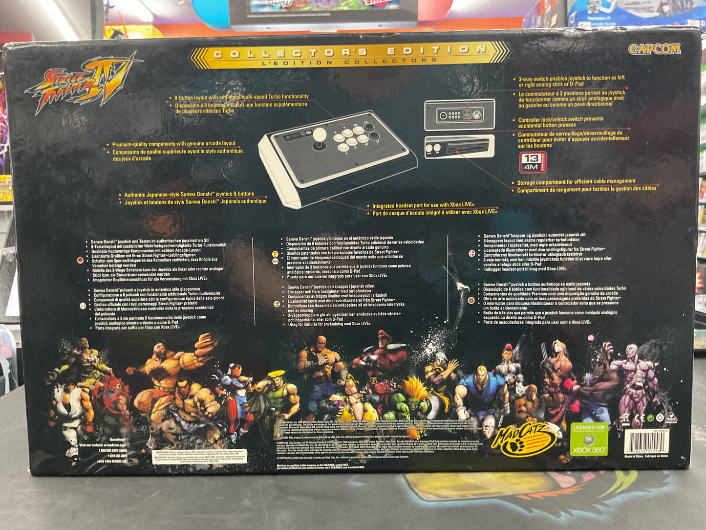 Xbox 360 Street Fighter IV Tournament Edition Arcade Fight Stick