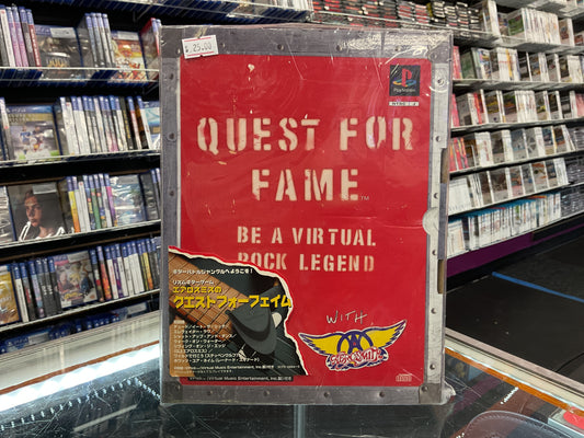 PS1 JPN Quest for Fame w/ Aerosmith *CIB* JAPAN REGION