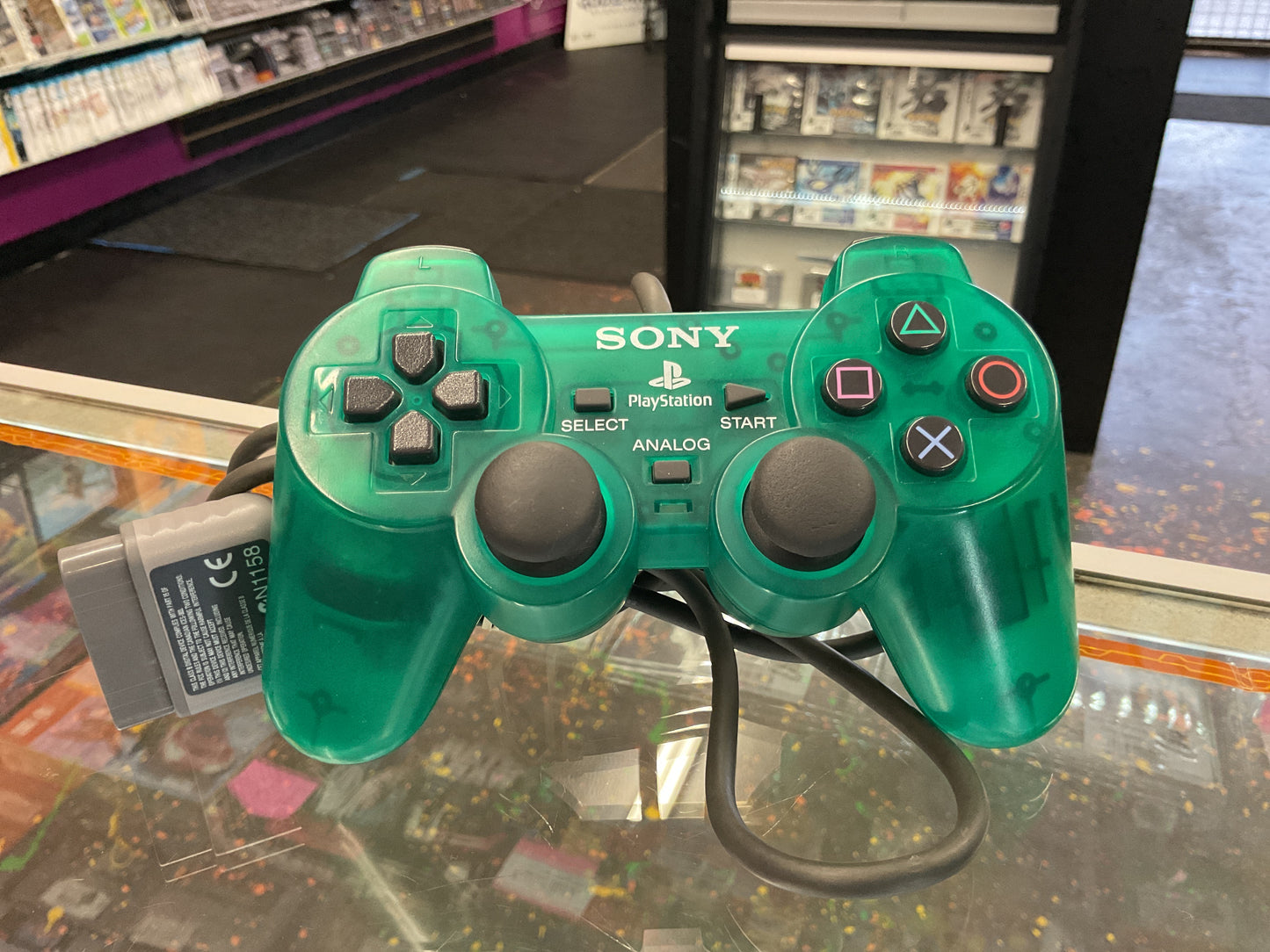 PS1 DualShock Controller OEM [Clear Green]