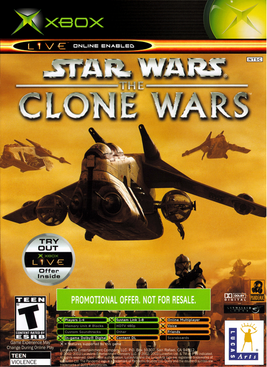 Xbox Star Wars: The Clone Wars & Tetris Worlds Combo Pack