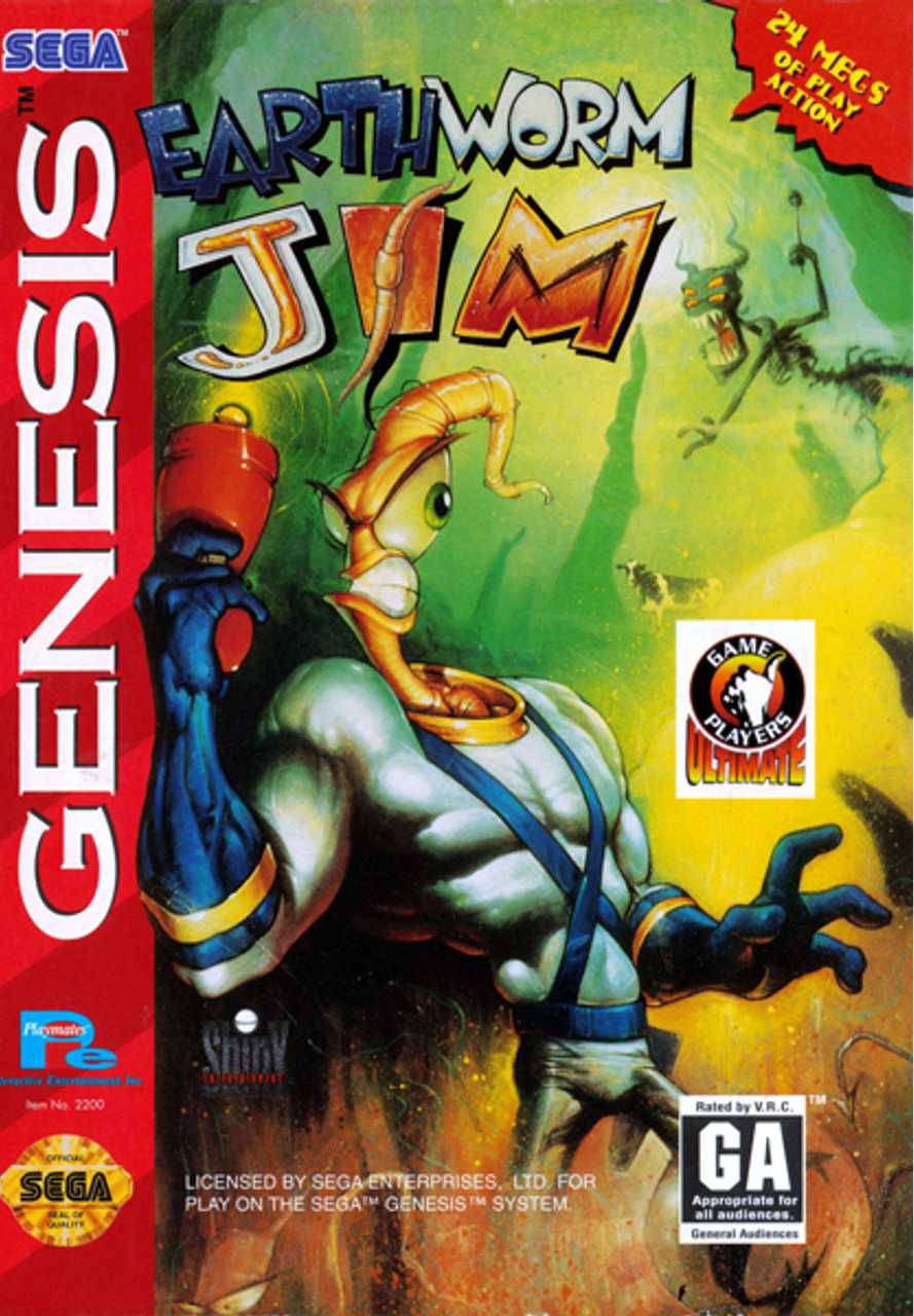 SEGA Genesis Earthworm Jim