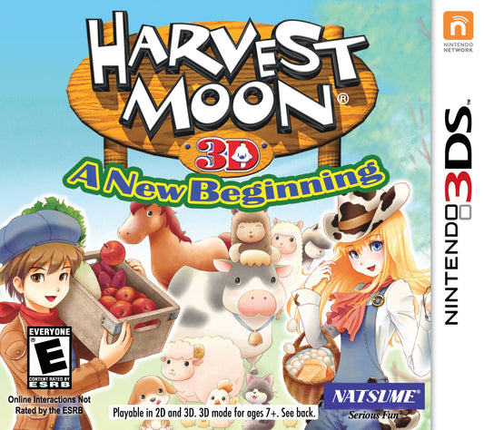 3DS Harvest Moon 3D: A New Beginning