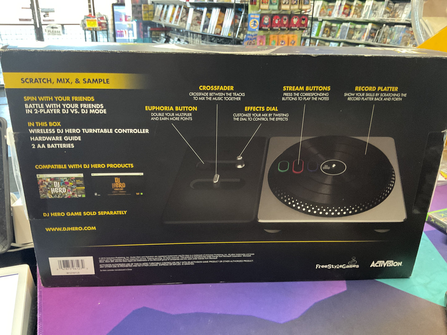 Xbox 360 DJ Hero Wireless Turntable Controller