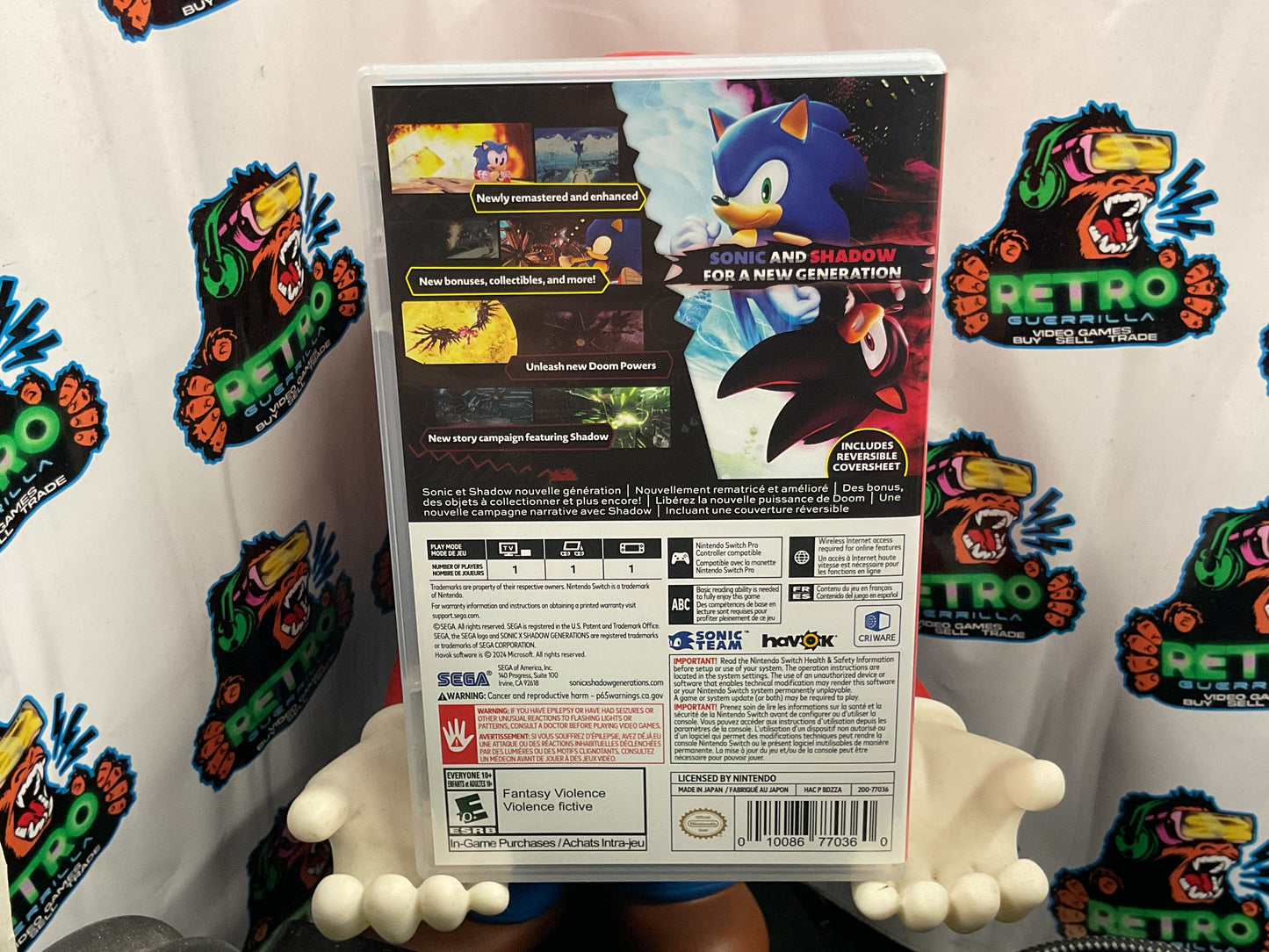 Switch Sonic X Shadow Generations