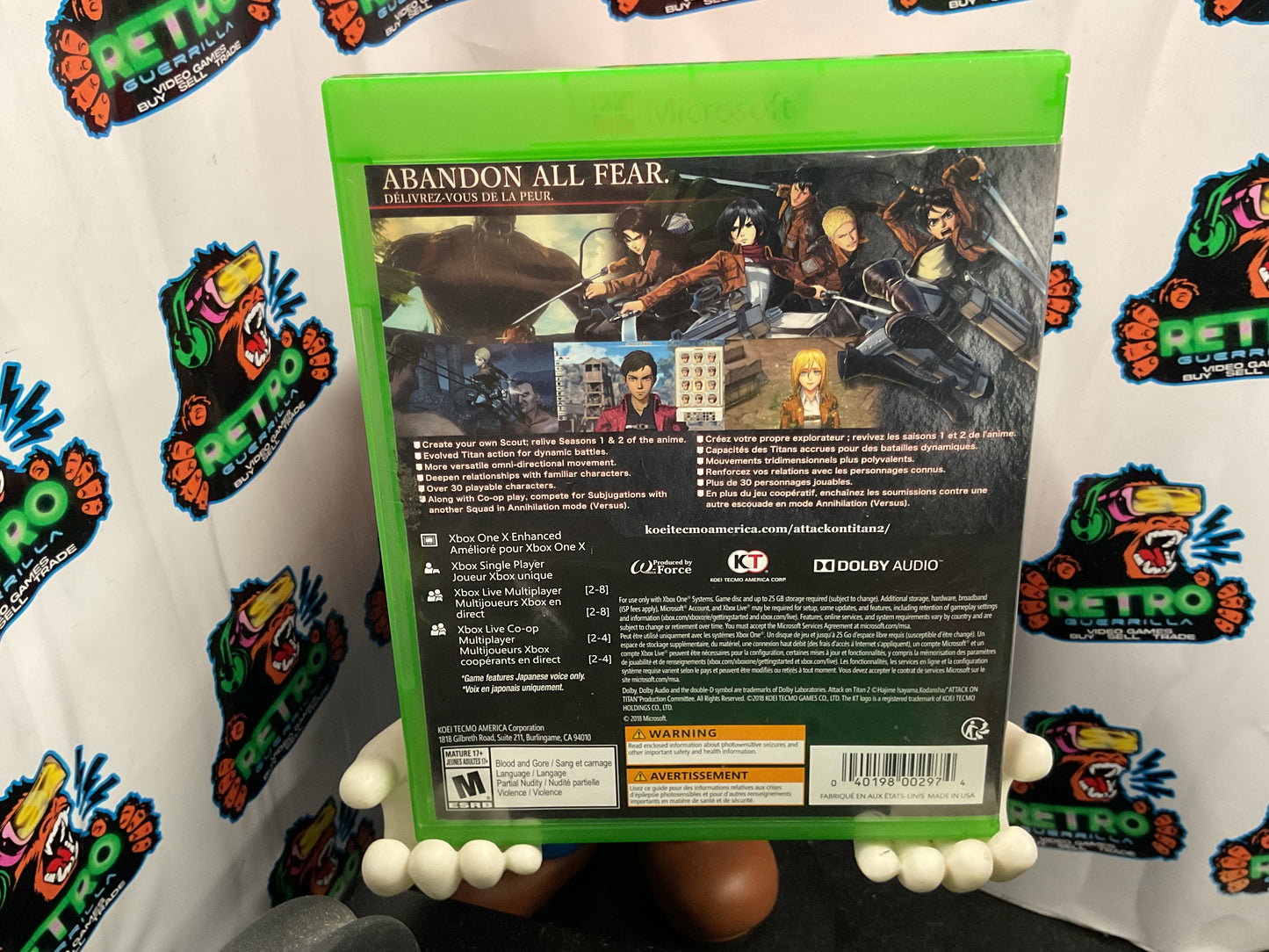 Xbox One Attack On Titan 2