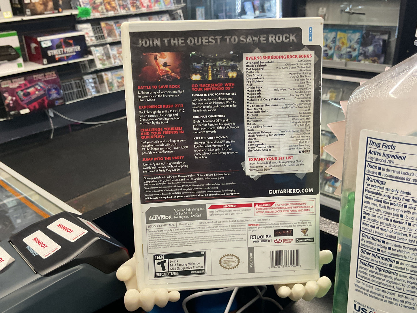 Wii Guitar Hero Warriors of Rock
