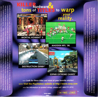 PS1 PlayStation Picks Sampler (Ridge Racer, Air Combat, Tekken)