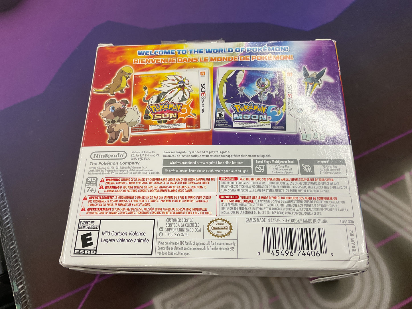 3DS Pokémon Sun & Moon Dual Pack (Steelbook Edition)