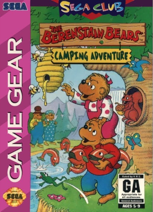 SEGA Game Gear The Berenstain Bears Camping Adventure