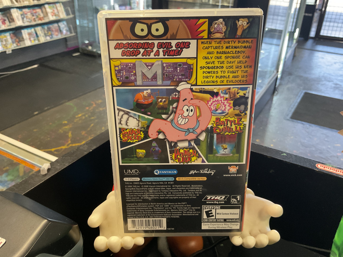 PSP Spongebob Squarepants The Yellow Avenger