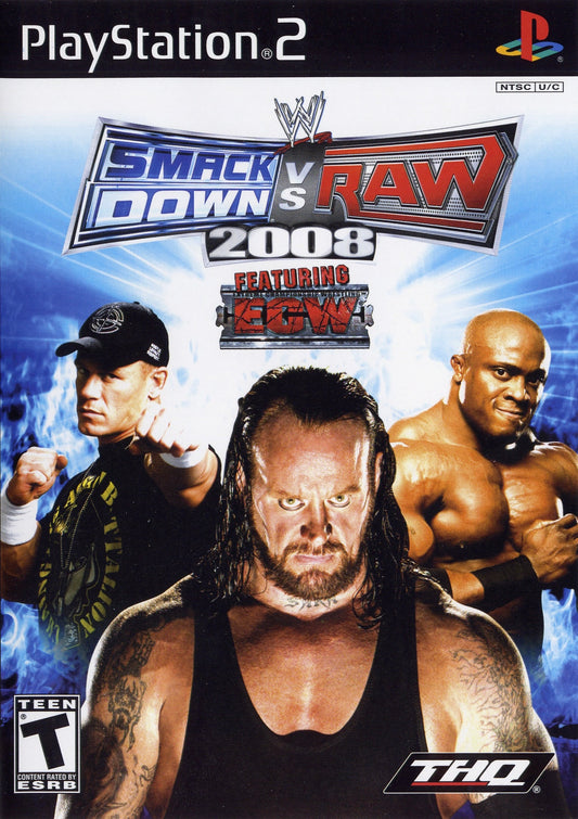 PS2 WWE Smackdown vs. RAW 2008