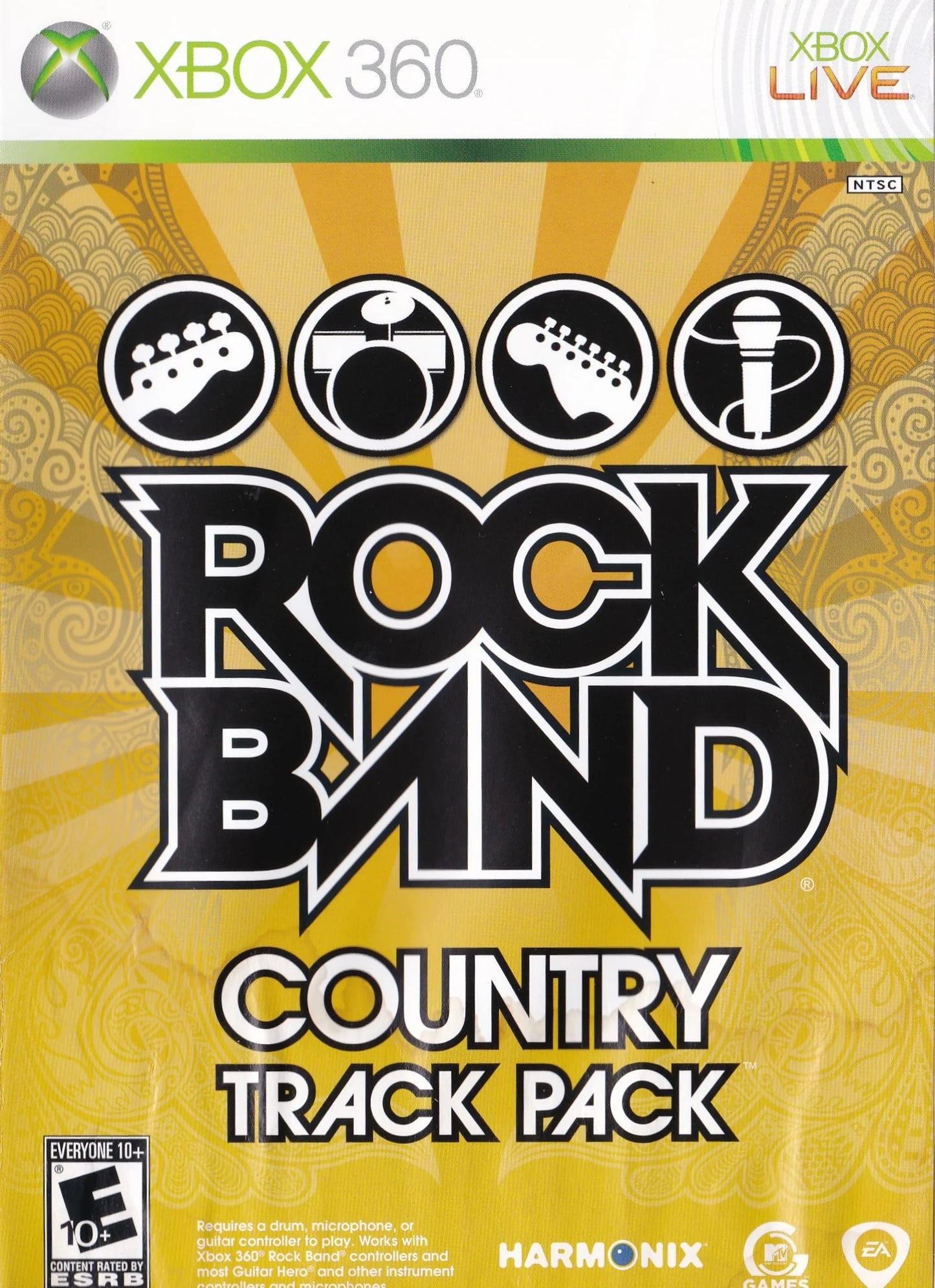 Xbox 360 Rockband Country Track Pack