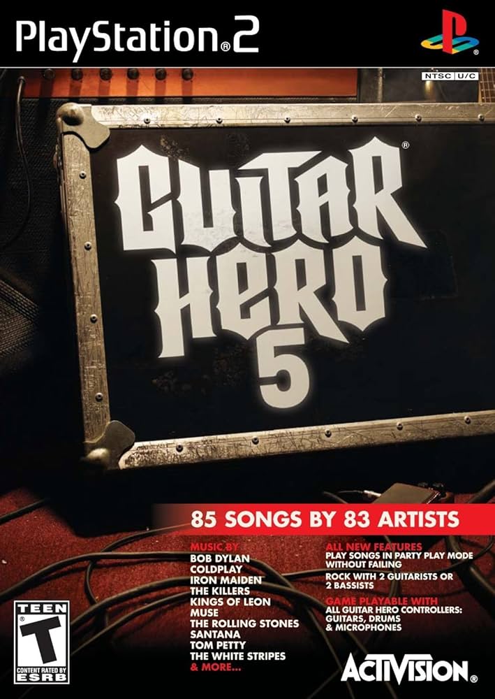 PS2 Guitar Hero 5