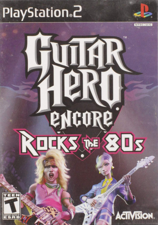 PS2 Guitar Hero Encore Rocks the 80’s